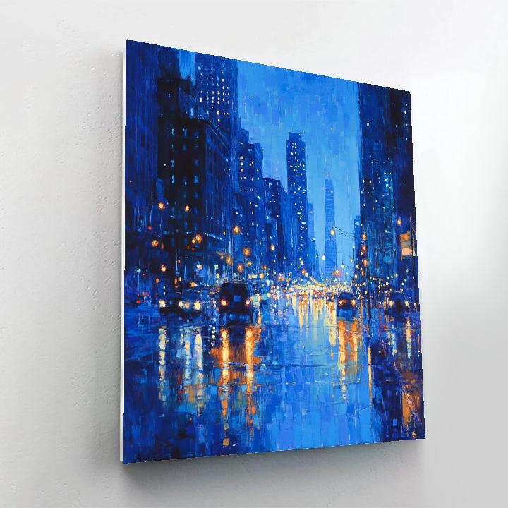 Edgar Degas Inspired City Lights Paint by numbers art