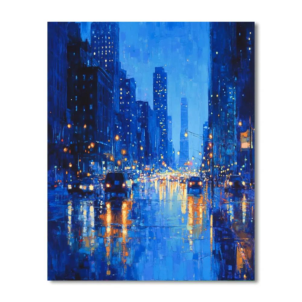 Edgar Degas Inspired City Lights Paint by numbers art