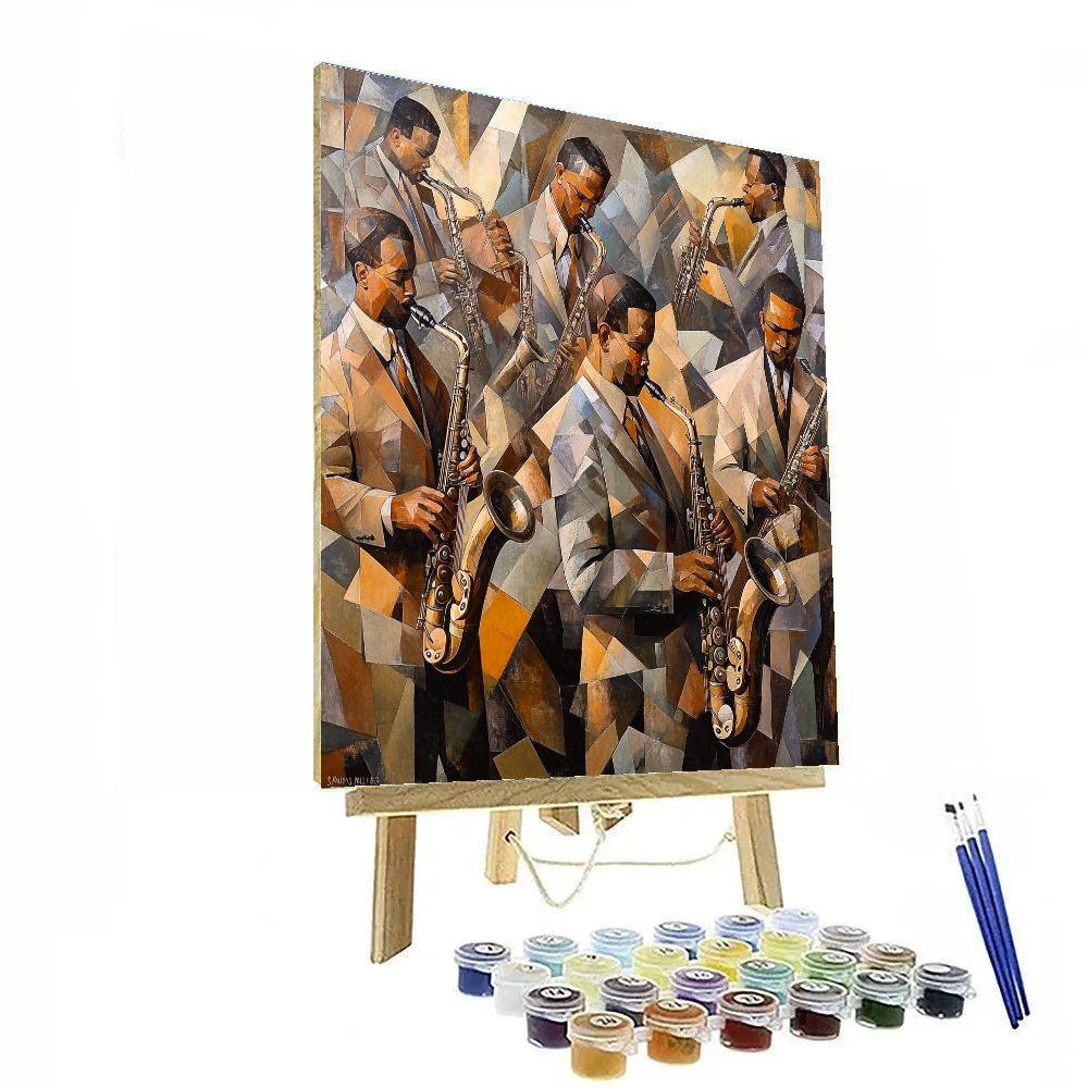 Picasso Inspired Abstract Jazz Musicians Numbered painting kits