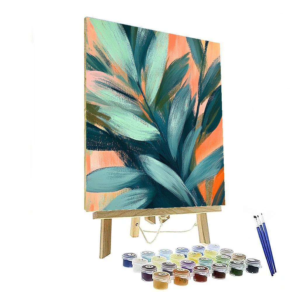 Edgar Degas Inspired Botanical Movement painting number kit