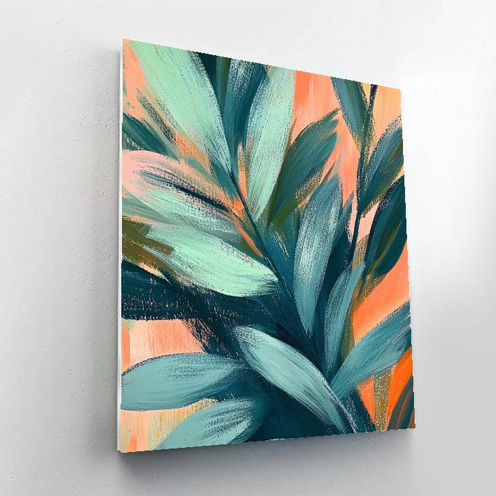 Edgar Degas Inspired Botanical Movement painting number kit