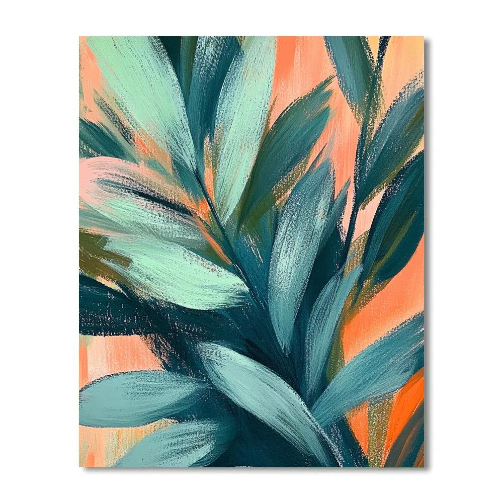 Edgar Degas Inspired Botanical Movement painting number kit