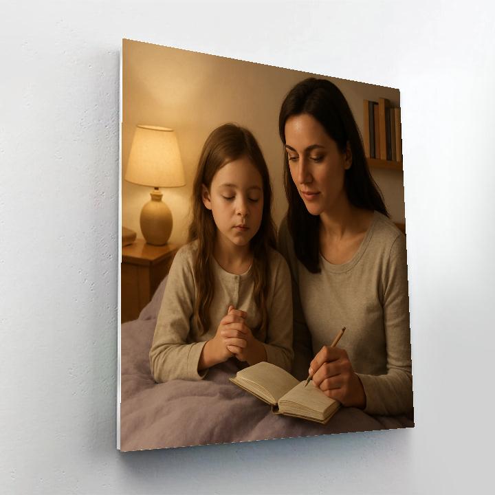 Bedtime Gratitude Ritual painting number kit