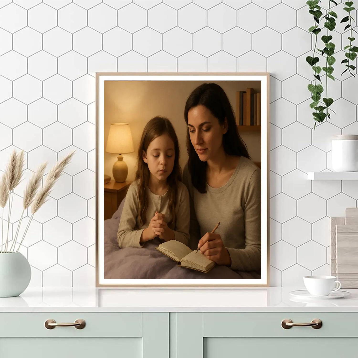 Bedtime Gratitude Ritual painting number kit