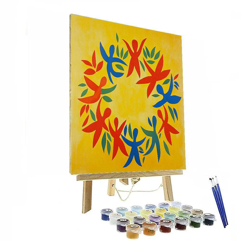 Henri Matisse Inspired Joyful Dancing Figures Numbered painting kits