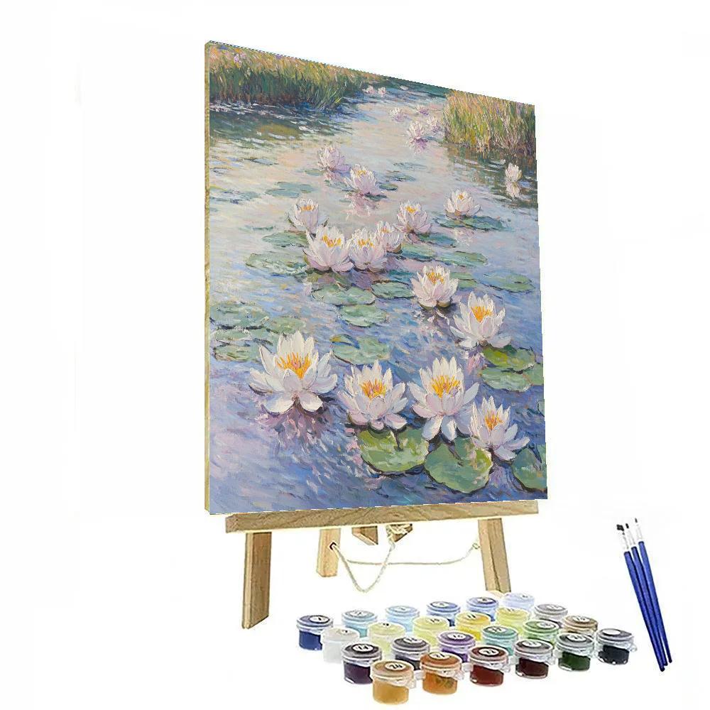 Claude Monet Inspired River With Water Lilies Painting by numbers kit
