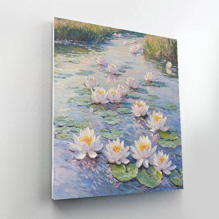 Claude Monet Inspired River With Water Lilies Painting by numbers kit