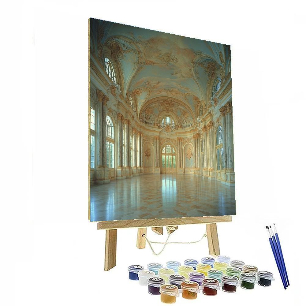 Raphael Inspired Renaissance Architectural Interior Paint by numbers art