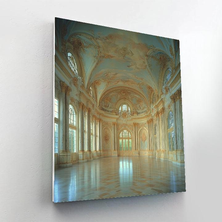 Raphael Inspired Renaissance Architectural Interior Paint by numbers art