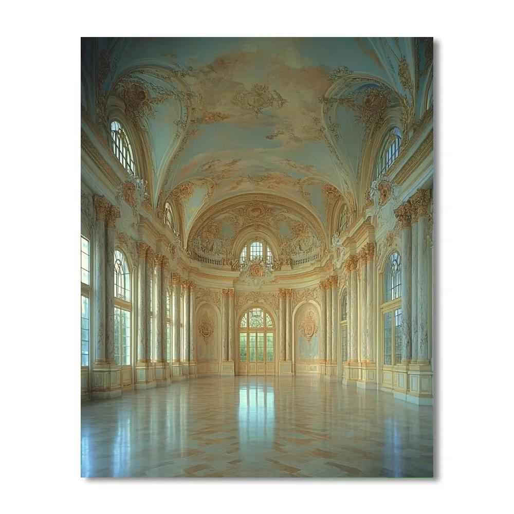 Raphael Inspired Renaissance Architectural Interior Paint by numbers art