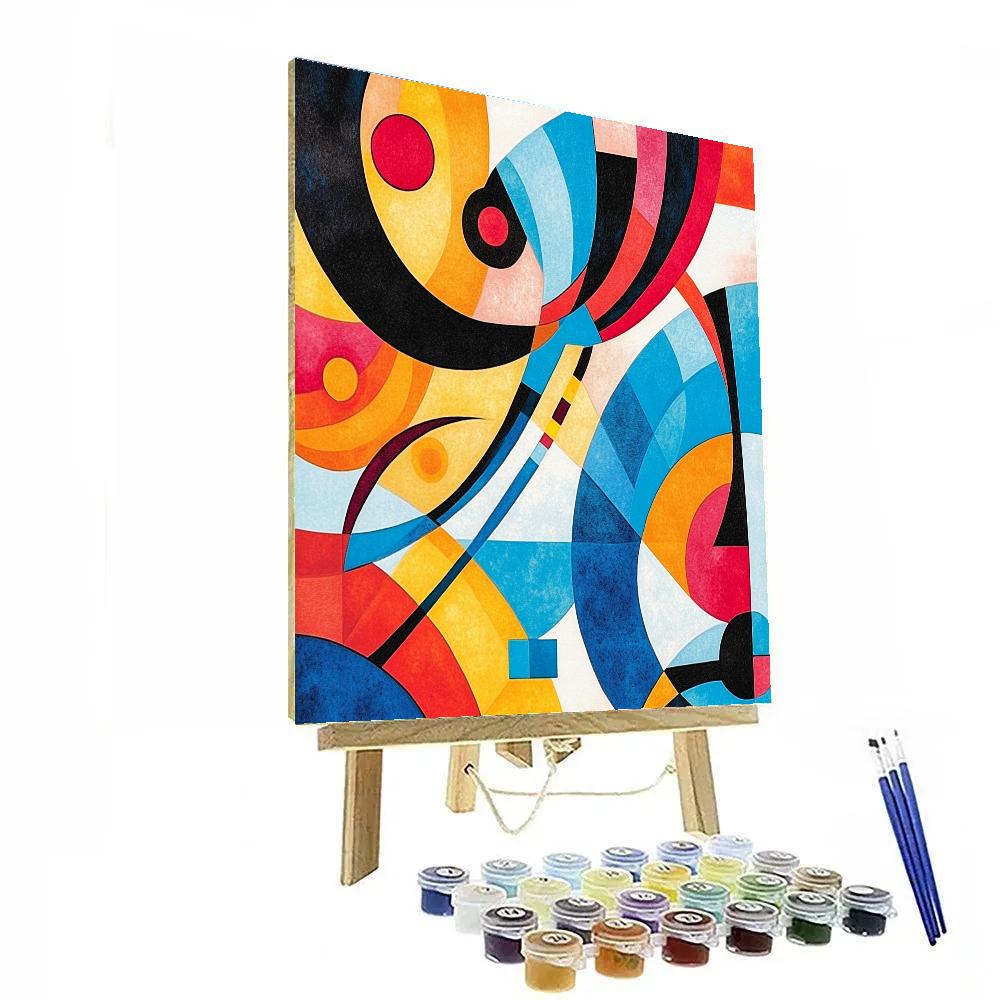 Wassily Kandinsky Inspired Abstract Music Festival Number painting