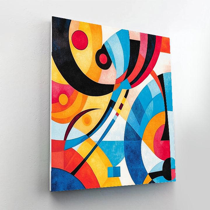 Wassily Kandinsky Inspired Abstract Music Festival Number painting