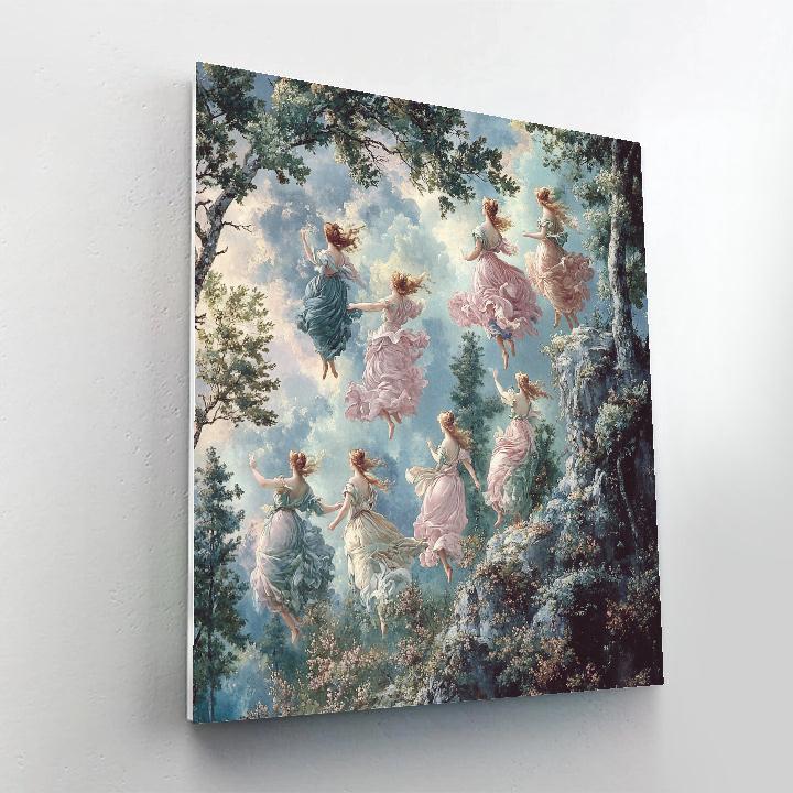 Botticelli Inspired Renaissance Mythology Scene Painting by numbers kit