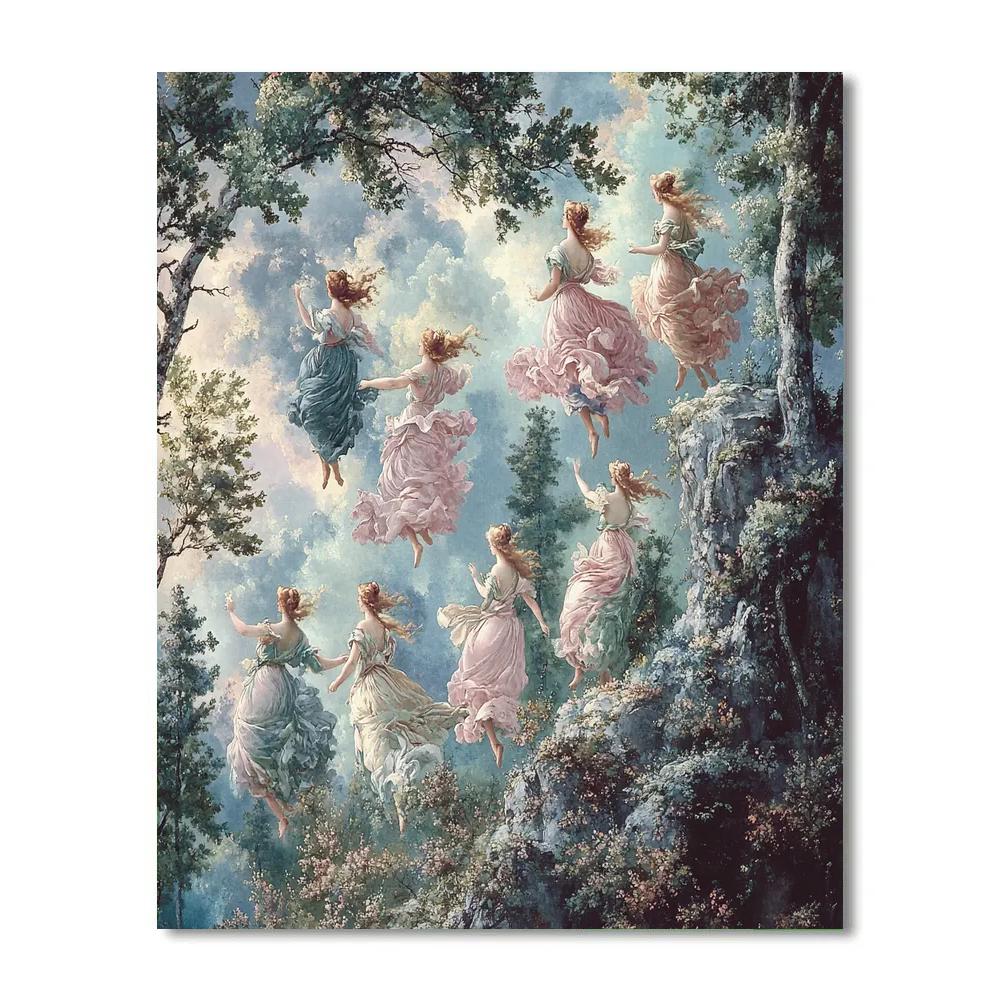 Botticelli Inspired Renaissance Mythology Scene Painting by numbers kit