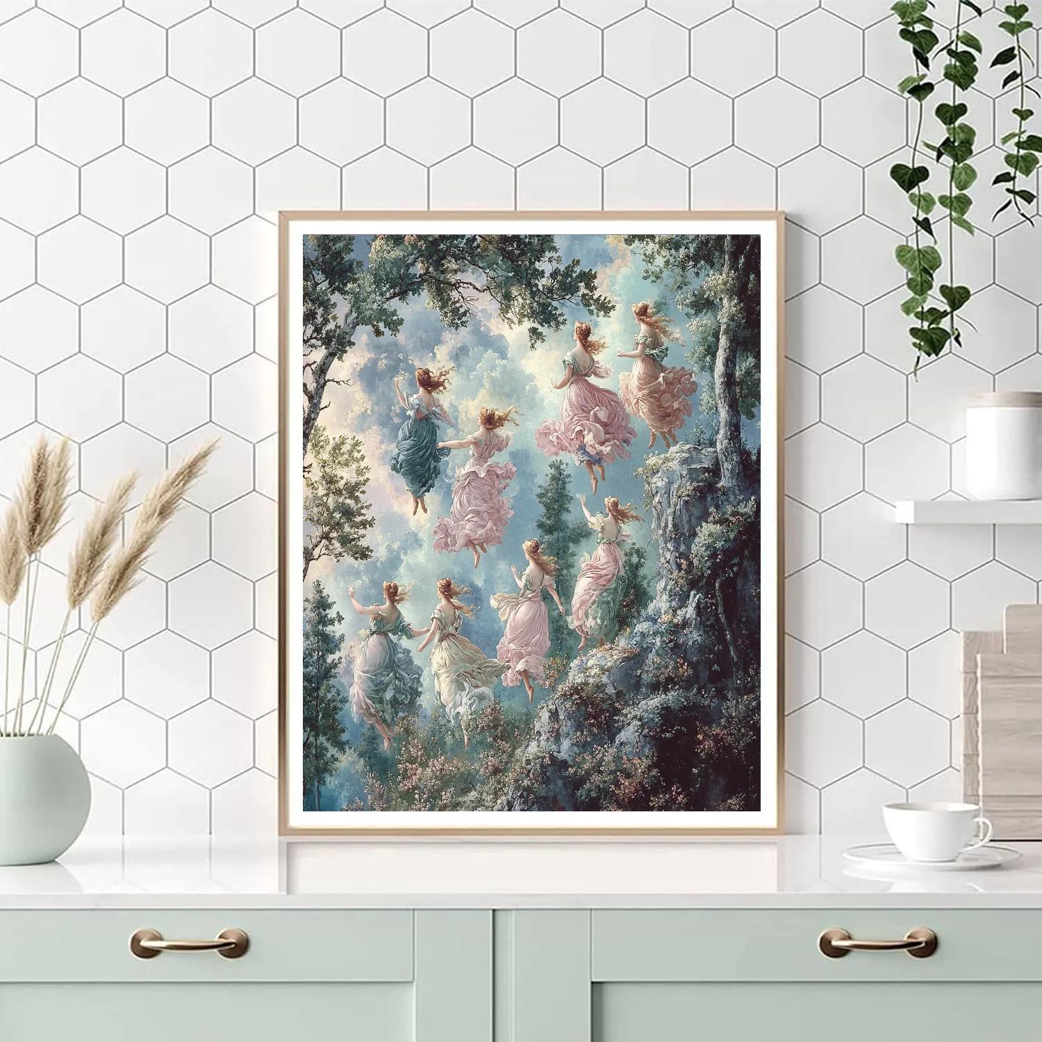 Botticelli Inspired Renaissance Mythology Scene Painting by numbers kit