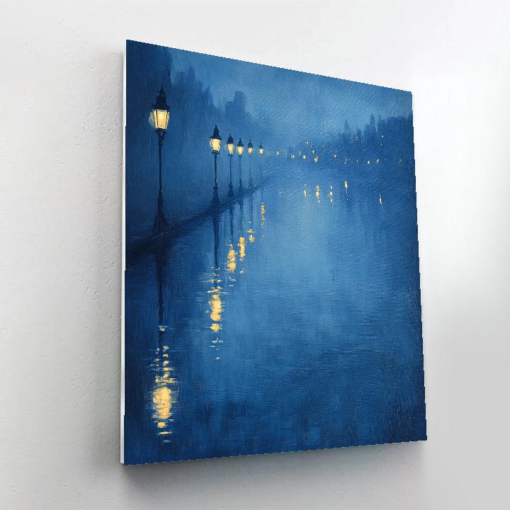 James McNeill Whistler Inspired Nocturne City Lights paint by color