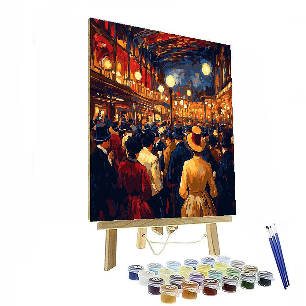Henri Toulouse-Lautrec Inspired Paris Opera Scene paint by number