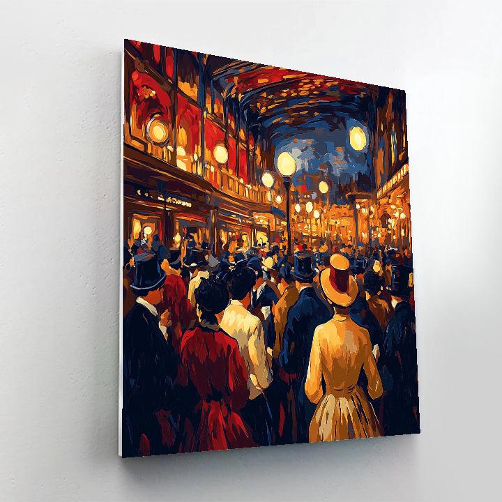 Henri Toulouse-Lautrec Inspired Paris Opera Scene paint by number