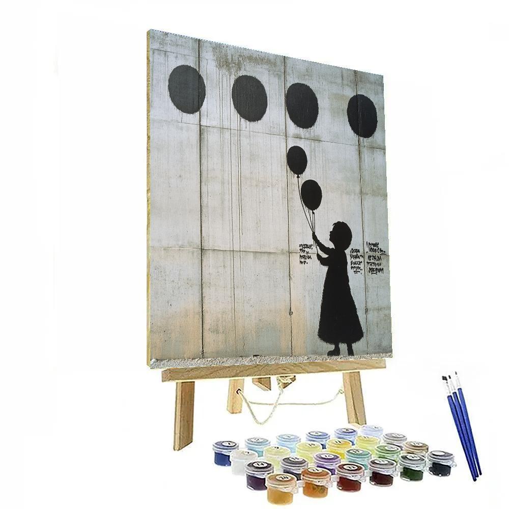 Banksy Inspired Social Commentary Wall Art painting number kit