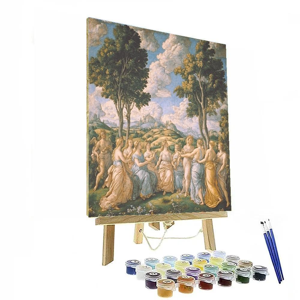 Raphael Inspired Mythical Gods In Renaissance Landscape Painting by numbers kit