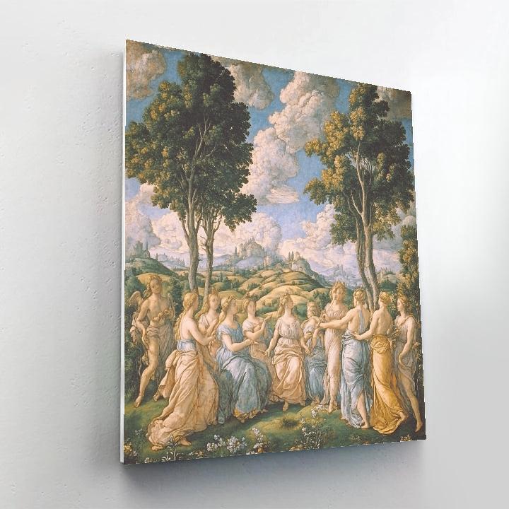 Raphael Inspired Mythical Gods In Renaissance Landscape Painting by numbers kit
