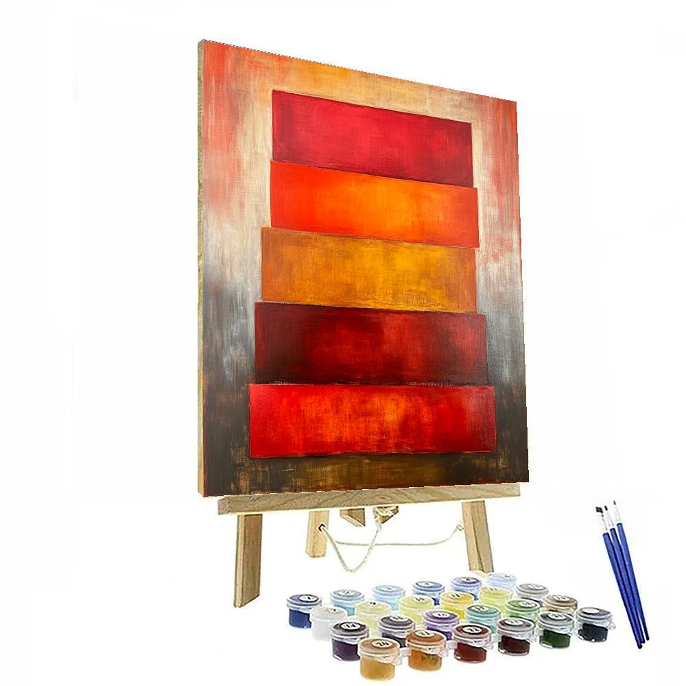 Mark Rothko Inspired Autumn Landscape Blocks Paint by numbers kits