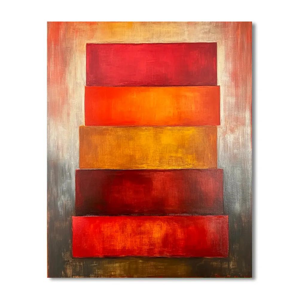 Mark Rothko Inspired Autumn Landscape Blocks Paint by numbers kits