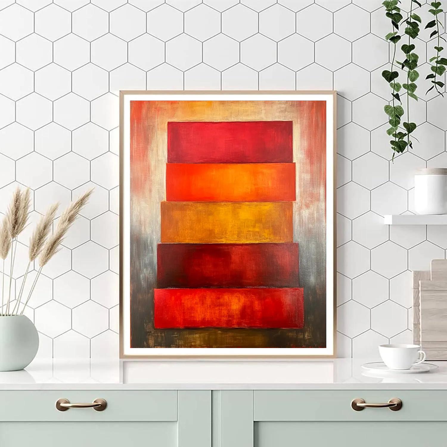 Mark Rothko Inspired Autumn Landscape Blocks Paint by numbers kits