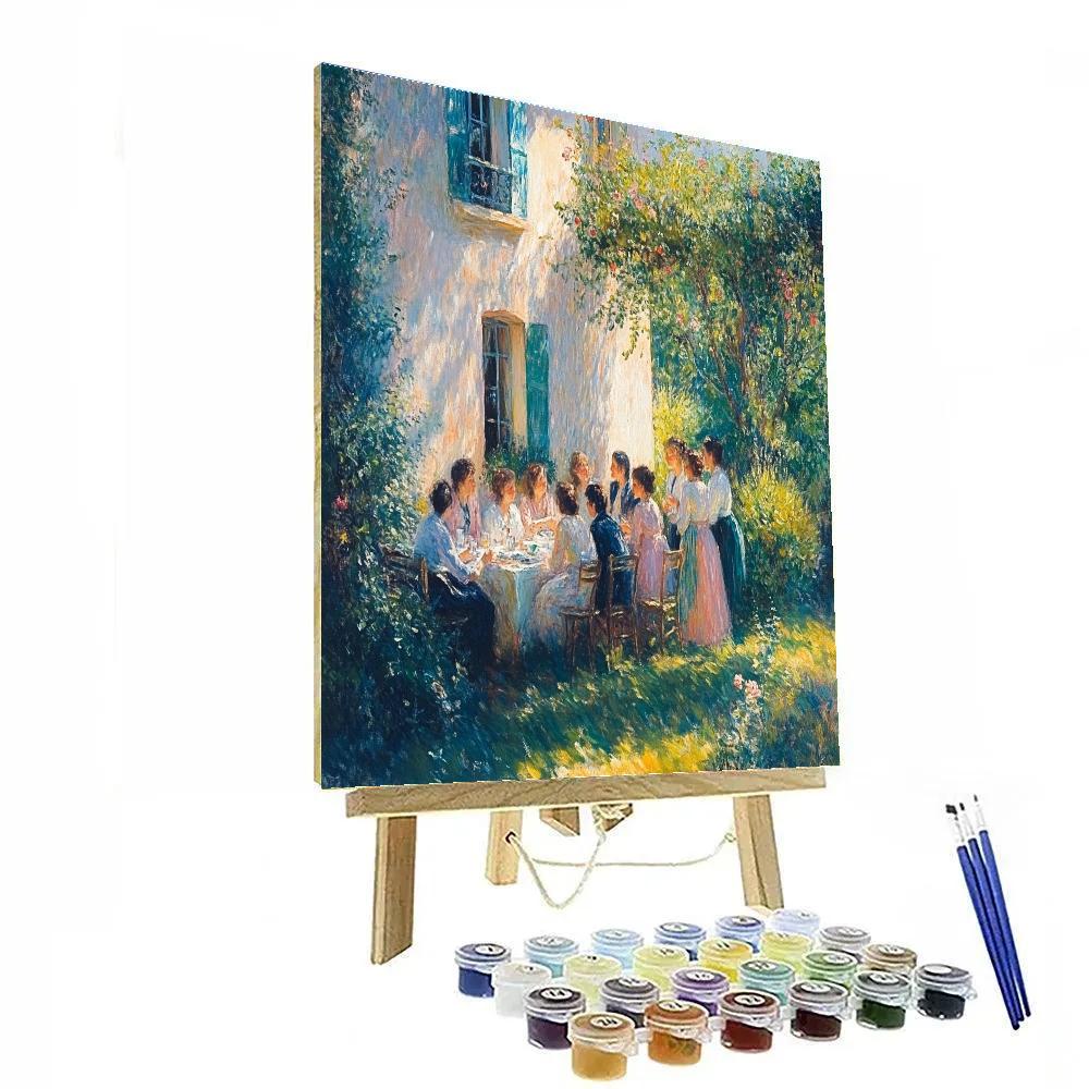 Pierre-Auguste Renoir Inspired Garden Party With Friends Paint by numbers art