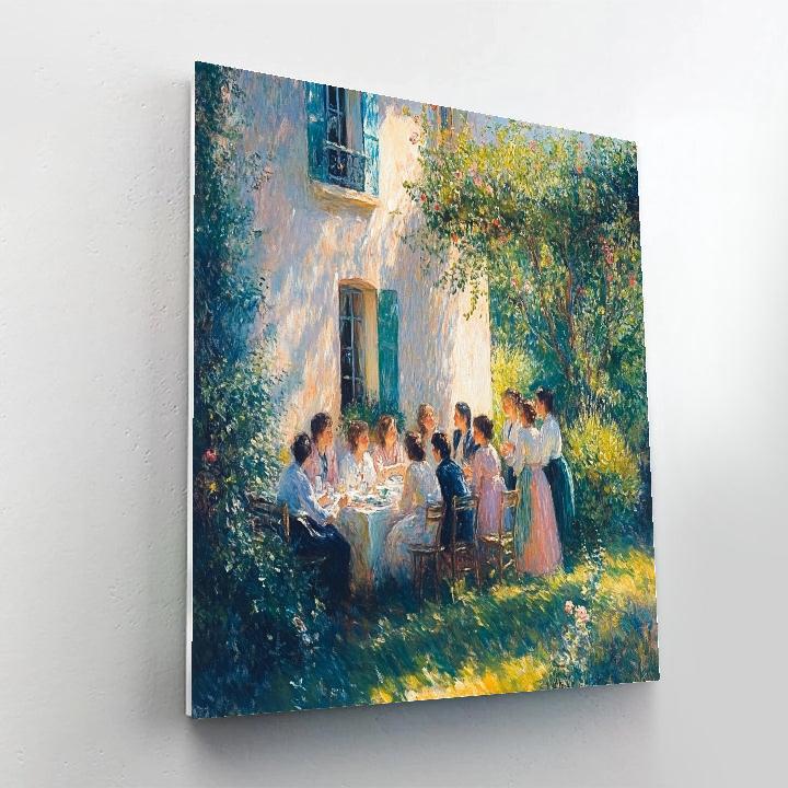 Pierre-Auguste Renoir Inspired Garden Party With Friends Paint by numbers art
