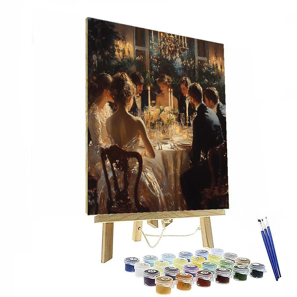 John Singer Sargent Inspired Evening Dinner Party Painting by numbers kit