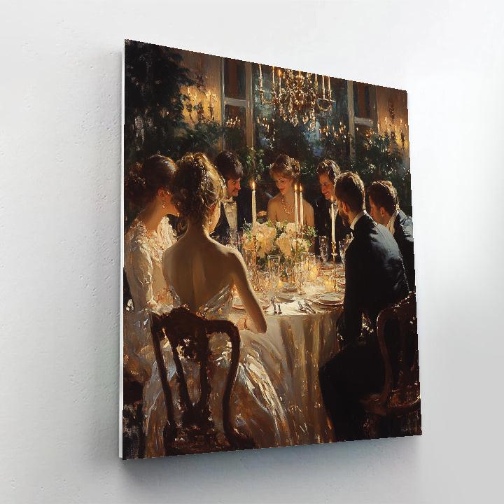 John Singer Sargent Inspired Evening Dinner Party Painting by numbers kit