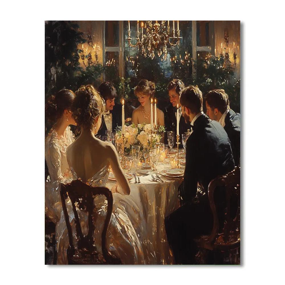 John Singer Sargent Inspired Evening Dinner Party Painting by numbers kit