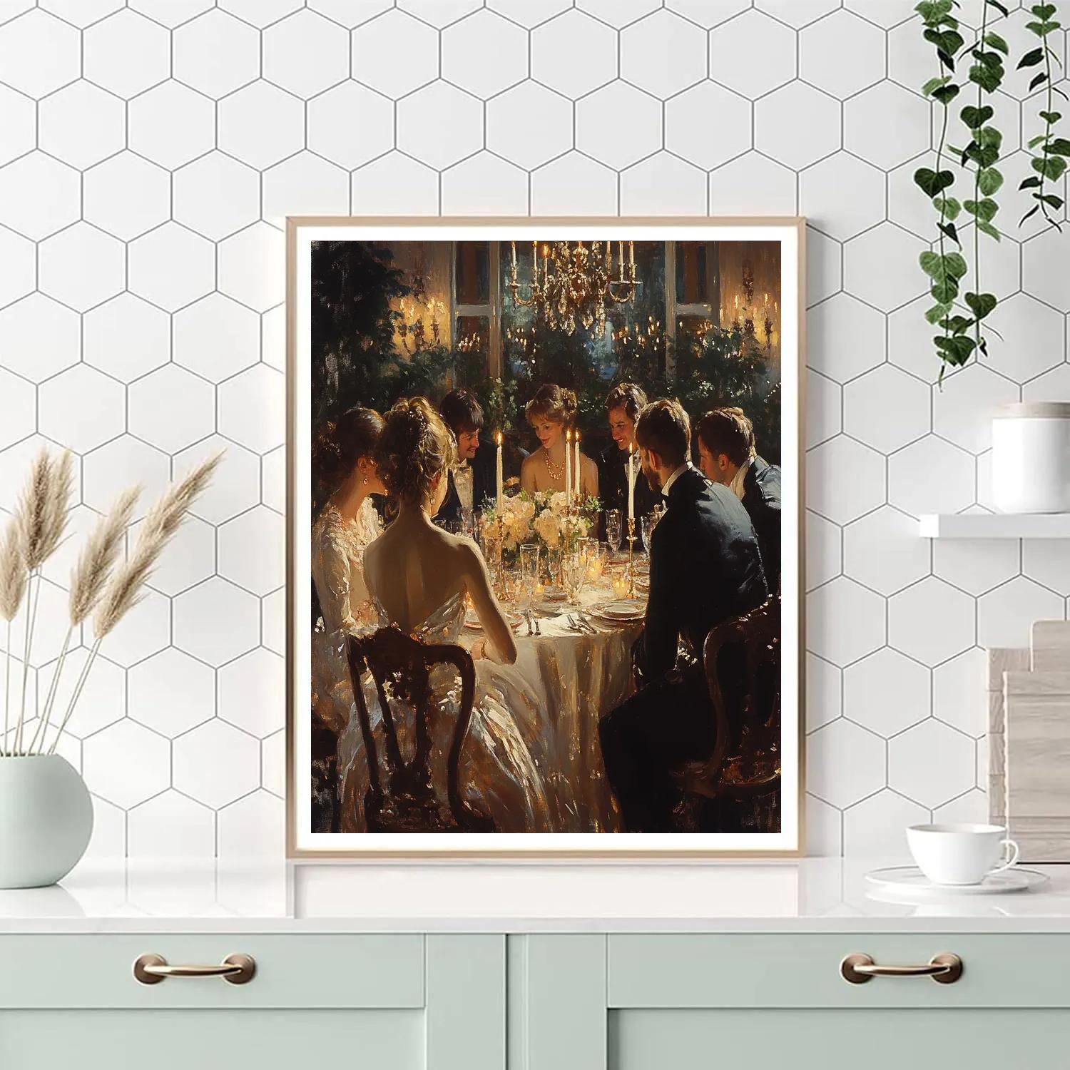 John Singer Sargent Inspired Evening Dinner Party Painting by numbers kit