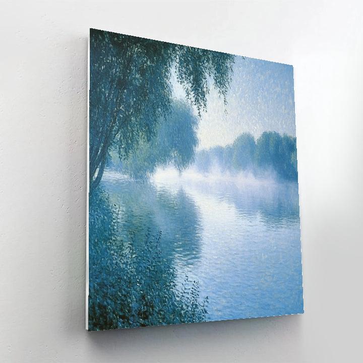 Claude Monet Inspired Morning Mist On River Paint by numbers art