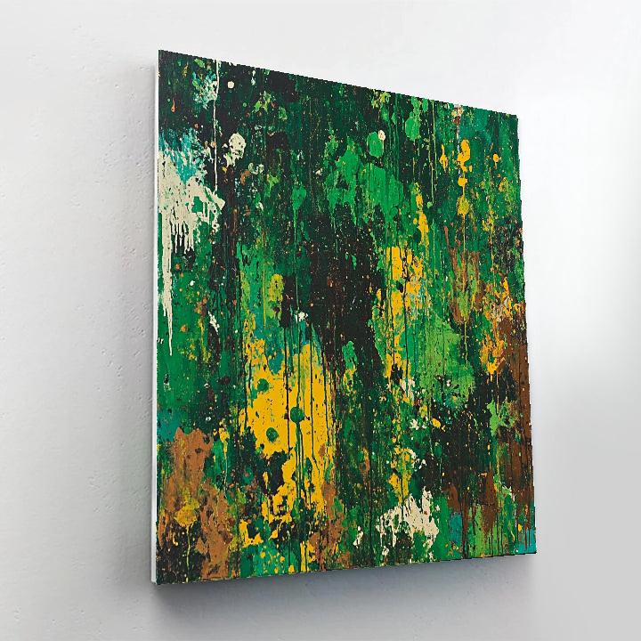 Jackson Pollock Inspired Chaotic Rainforest Abstract Painting by numbers kit