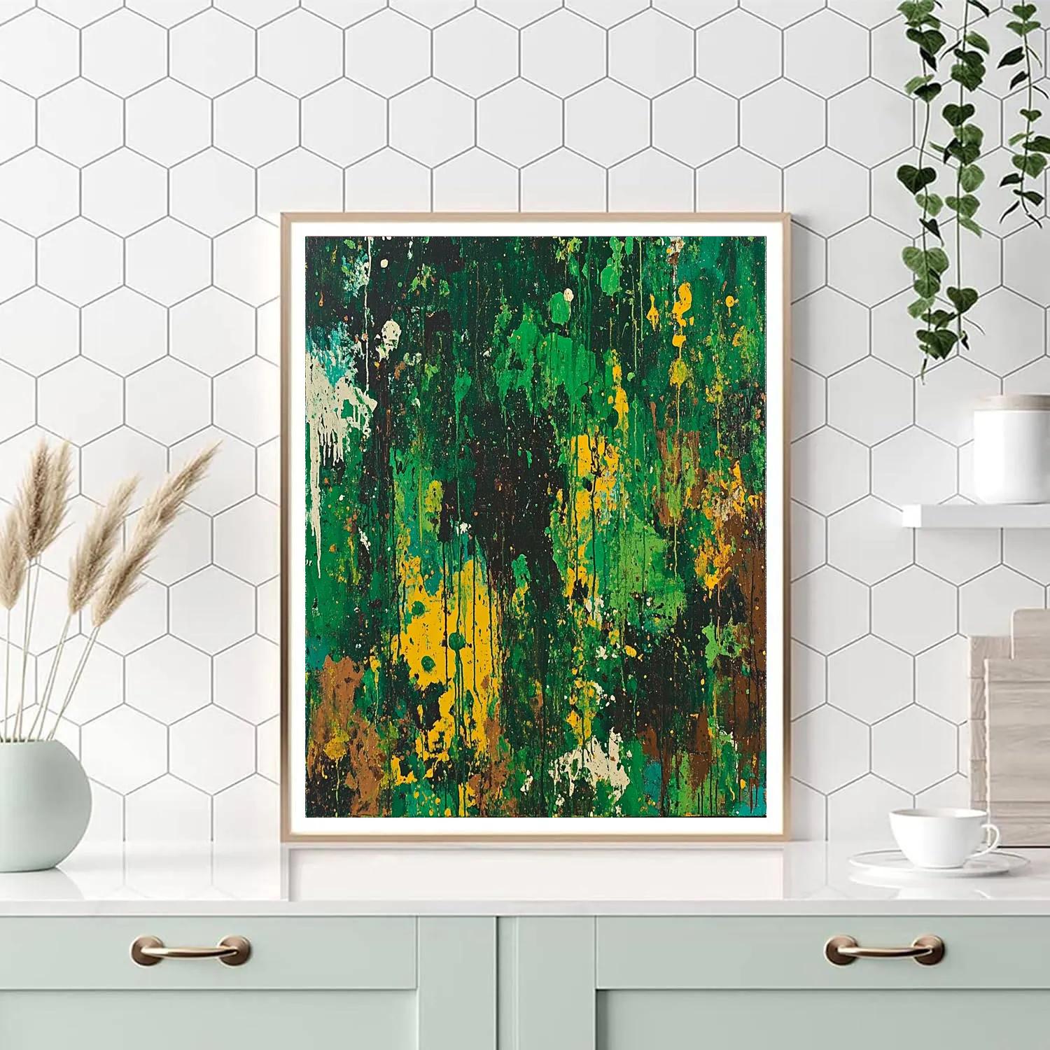 Jackson Pollock Inspired Chaotic Rainforest Abstract Painting by numbers kit