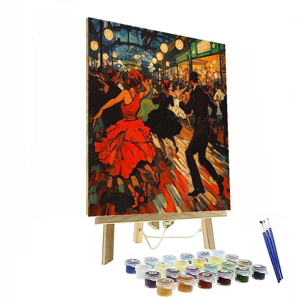 Henri Toulouse-Lautrec Inspired Nightclub Dancers Paint by numbers art