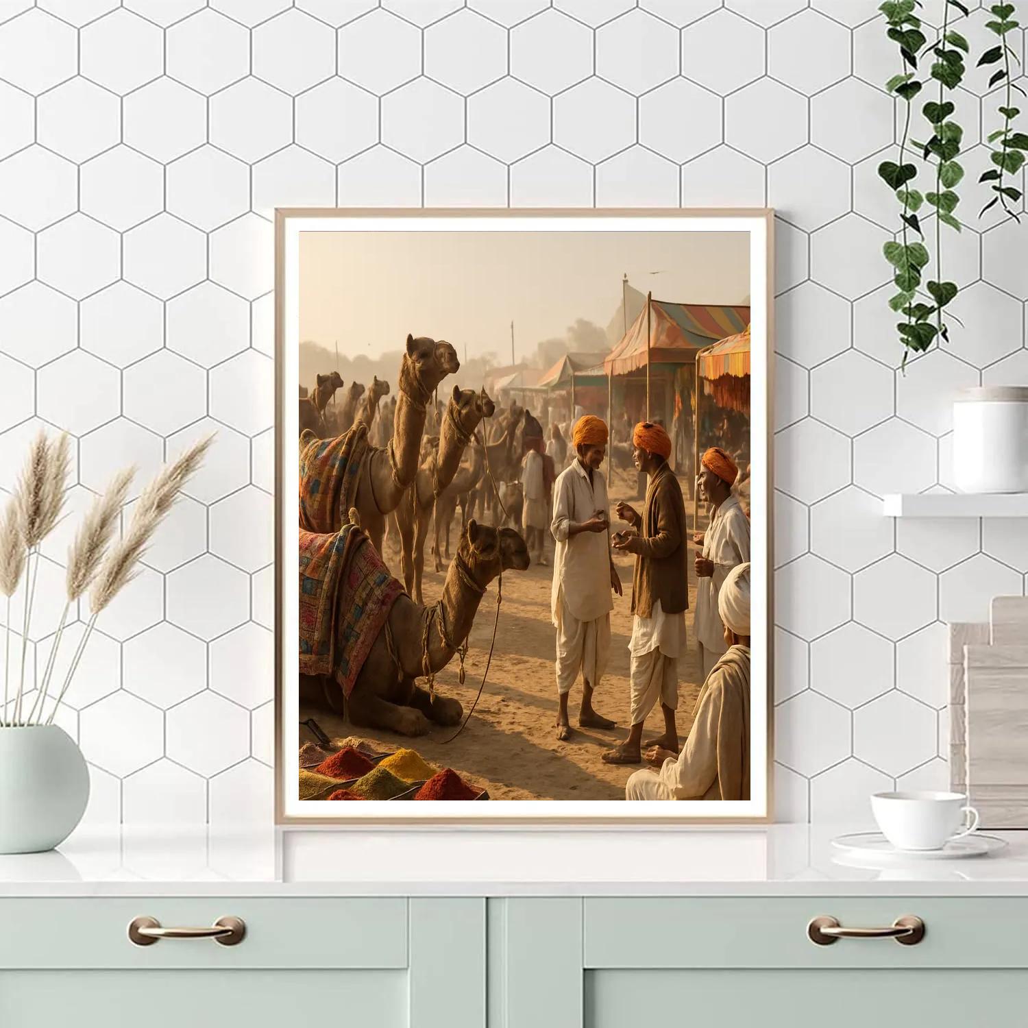 Pushkar Camel Fair Market Painting by numbers kit