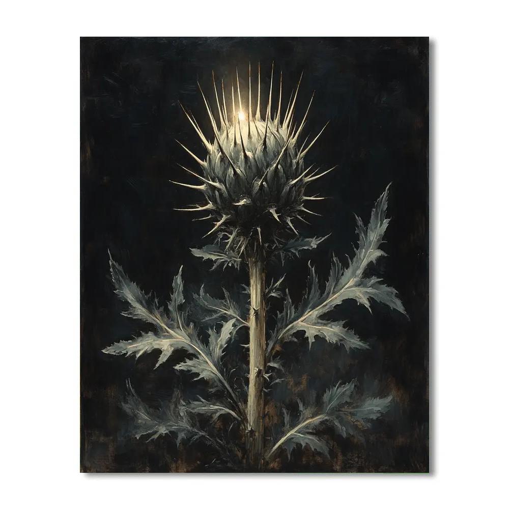 Caravaggio Inspired Thistle Study Numbered painting kits