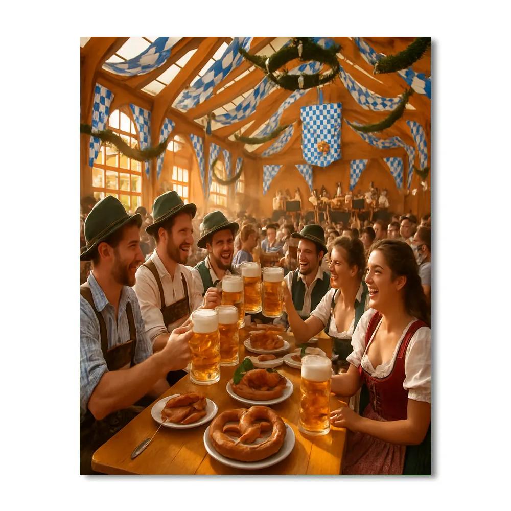 Oktoberfest Celebration In Munich paint by numbers