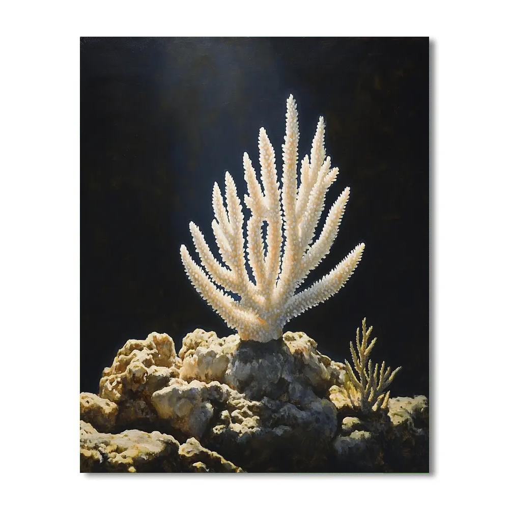 Caravaggio Inspired Oceanic Abyss Coral paint by color