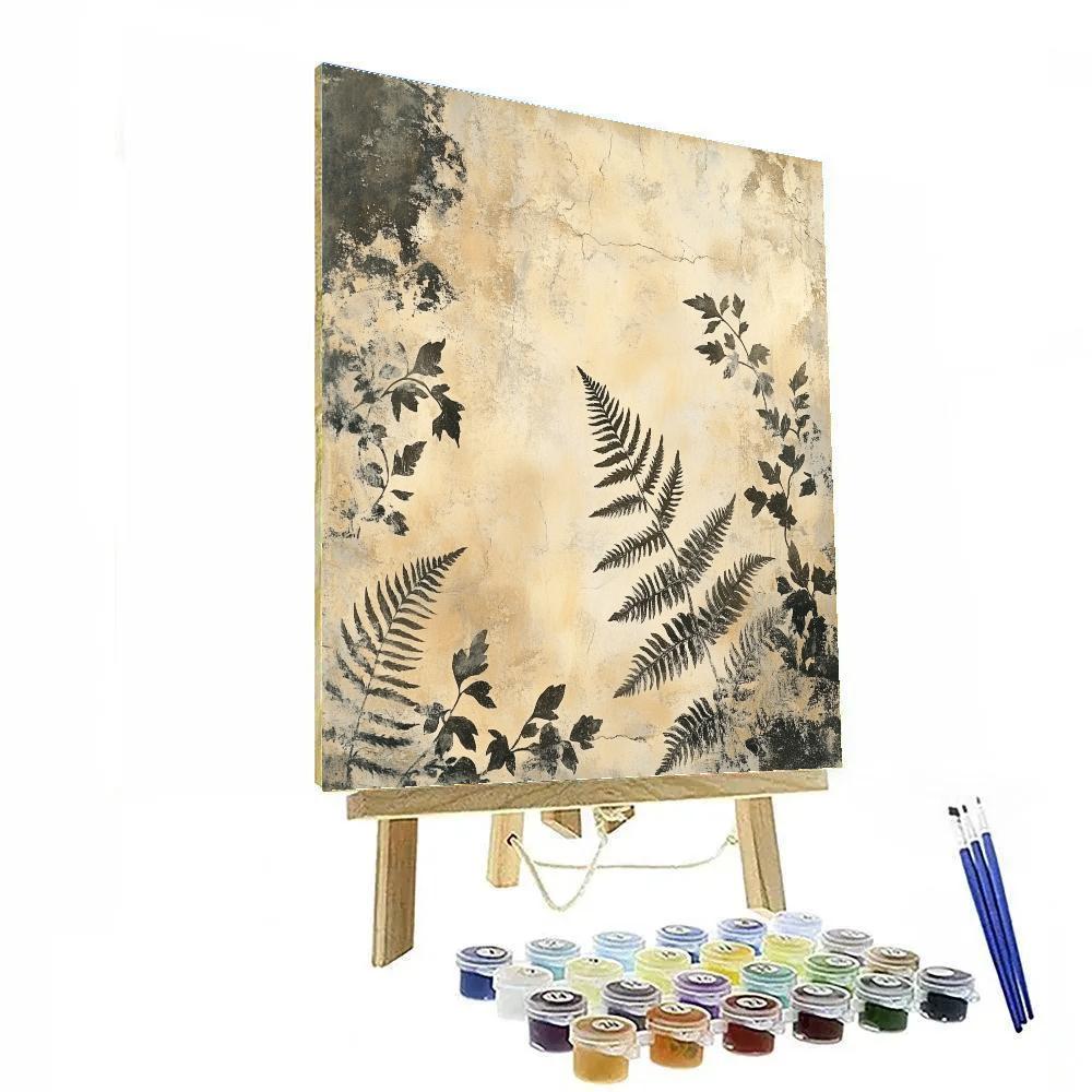 Edgar Degas Inspired Fossilized Forest paint by numbers