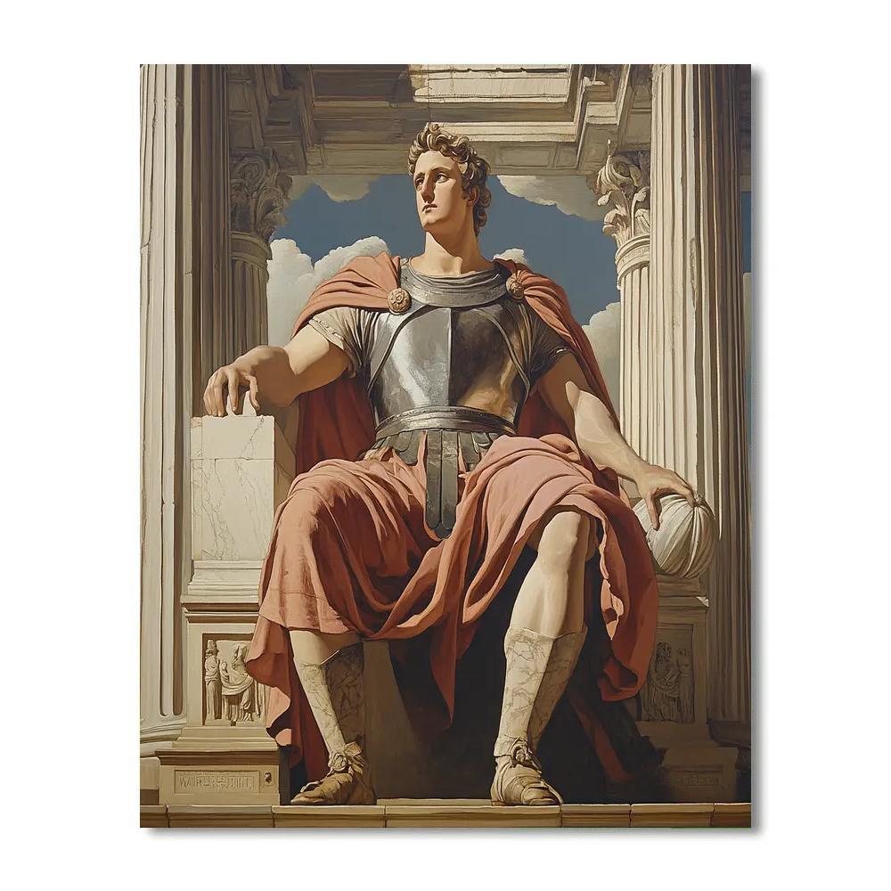 Michelangelo Inspired Heroic Warrior painting number kit