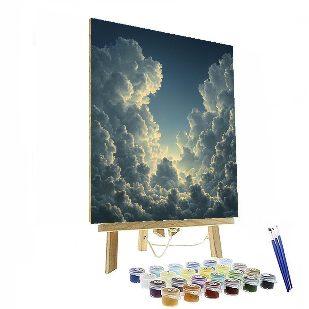 Caravaggio Inspired Twilight Cumulus paint by numbers