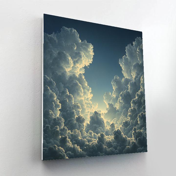 Caravaggio Inspired Twilight Cumulus paint by numbers
