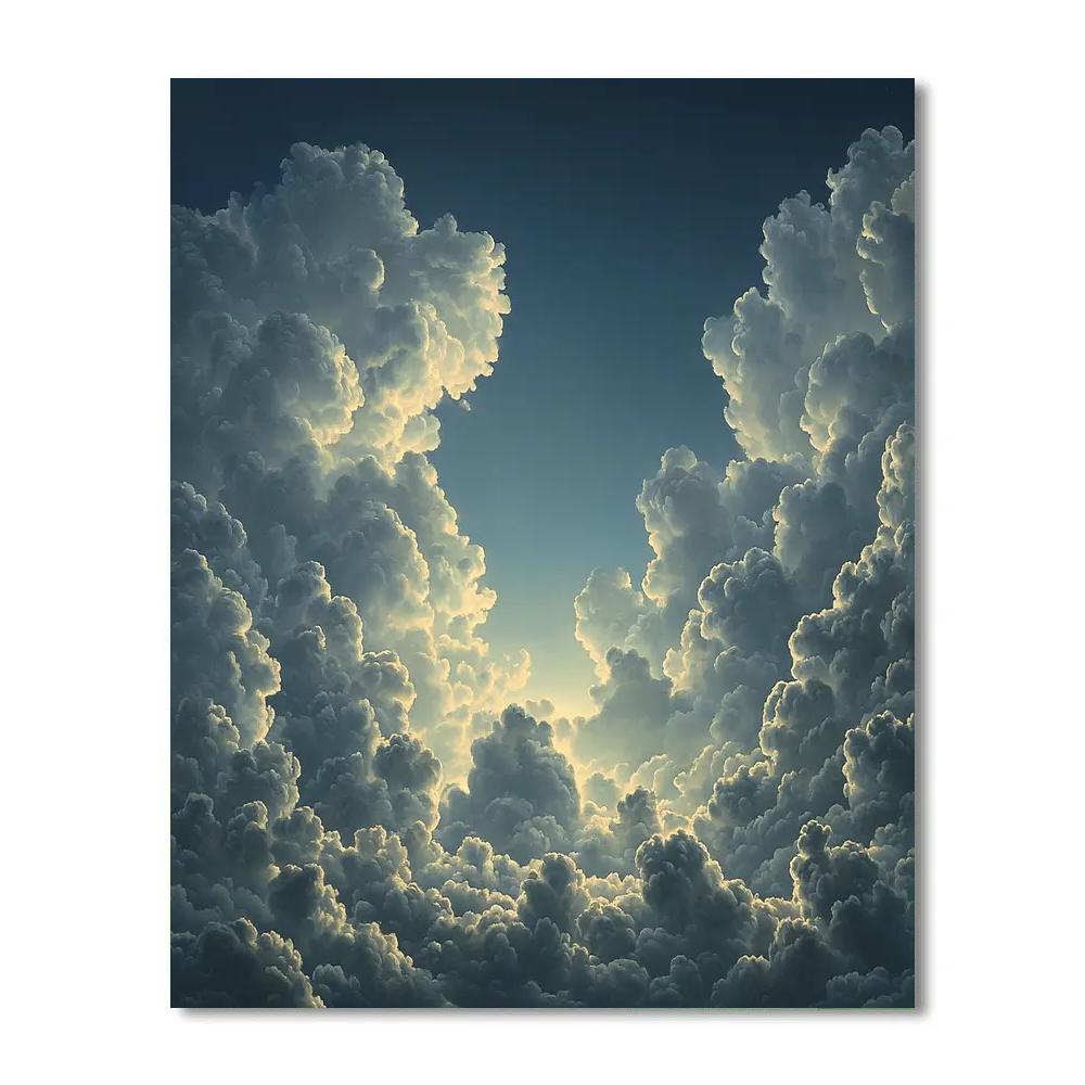 Caravaggio Inspired Twilight Cumulus paint by numbers