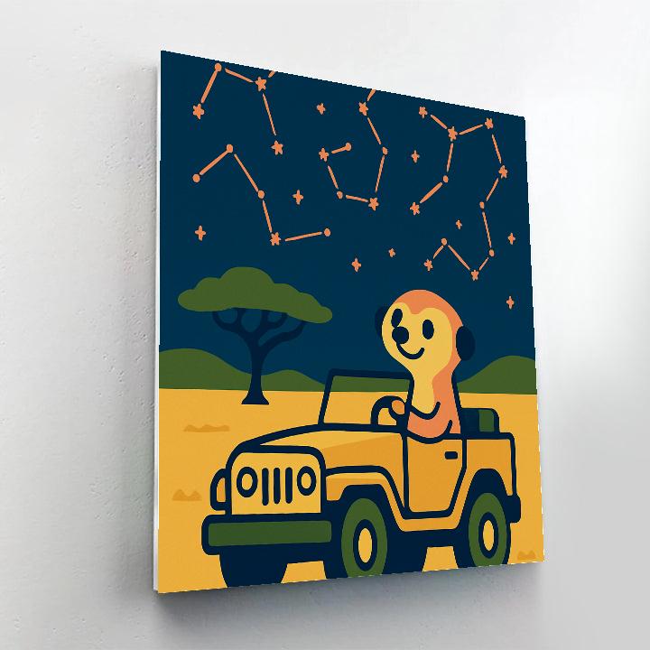 Starlight Safari paint by color