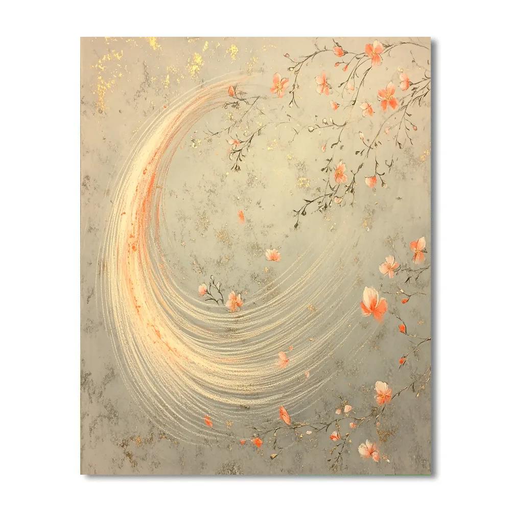 Edgar Degas Inspired Comet Bloom paint by color