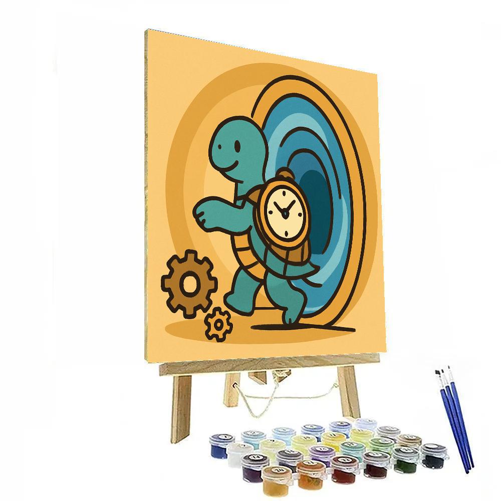 Time-Traveling Turtle paint by number